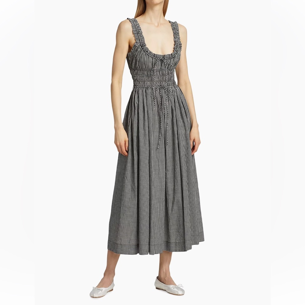 **ISO** Doen Emmaretta Gingham Midi-Dress